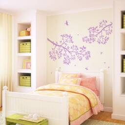Wall Sticker Branches With Birds Wall Decal Mural Branch Vinyl Decor W402 - thumbnail 3