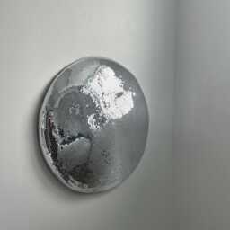 Giant Wall Melted Disco Ball, Ball, Metallic Design, Irregular Mirror, Silver Home Decor - thumbnail 3