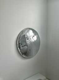 Giant Wall Melted Disco Ball, Ball, Metallic Design, Irregular Mirror, Silver Home Decor - thumbnail 1