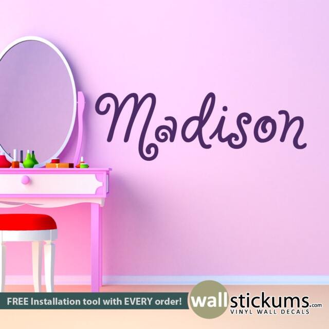 Personalized Girls Name Wall Decal - Nursery Decor - image 1