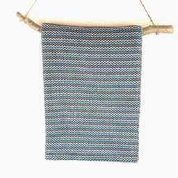 Turquoise Blue Throw Blanket Bed Cover - Durable Sofa Boho Bedspread Geometric Design Sustainable Modern Traditional Home Decor - thumbnail 4