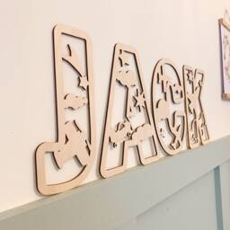 Airplane Themed Letters, Name Sign Wood, Adventure Sign, Personalised Name Sign, Custom Name, Sky Theme Decor, Clouds Wall Art - thumbnail 3
