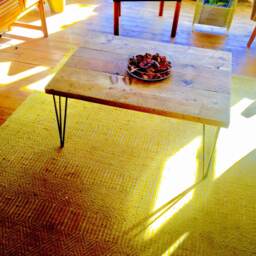 Scaffolding Coffee Table - Reclaimed With Steel Hairpin Legs - thumbnail 3