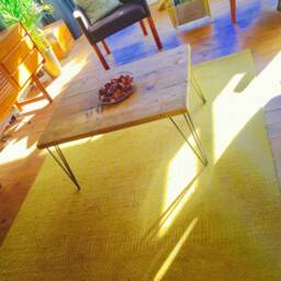 Scaffolding Coffee Table - Reclaimed With Steel Hairpin Legs - thumbnail 2