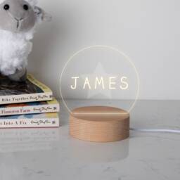 Personalised Mini Led Desk Lamp For Children - Unique Birthday Gifts Boys Girls Night Light Kids Bedside Table Room Decor
