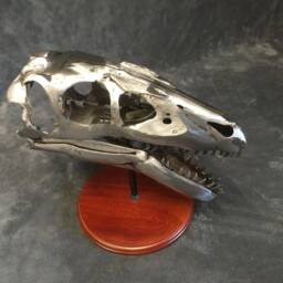 Handmade Welded Utahraptor Skull - thumbnail 3