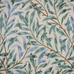 Custom Made Blackout Roman Blinds William Morris Willow Bough Seaspray