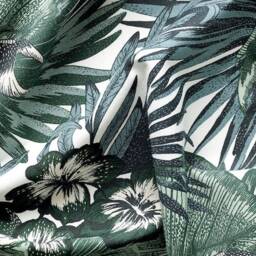 888. Handmade Green Palm Leaves With Flowers Cushion Cover, Various Sizes - thumbnail 3