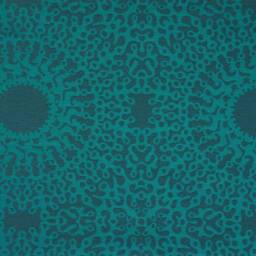 Maharam Teal Outdoor Pillow Cover Centric Splendor Blue, 18x18 - thumbnail 4