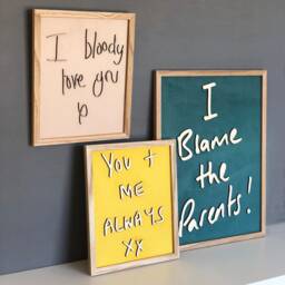 Bespoke Hand Writing Sign - Written Anniversary Gift Birthday Present For Her Personalised Artwork Wall Art - thumbnail 3