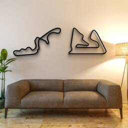 Monaco Or Any Race Track Formula 1 in 3D Black Acrylic Motogp Wall Art Laser Cut - Ferrari Porsche Bmw Mercedes - thumbnail 2