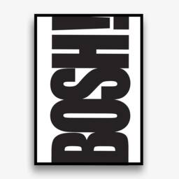 Wall Art Prints Posters Pictures Bosh Contemporary Typography Bold/Frame Not Included - thumbnail 3