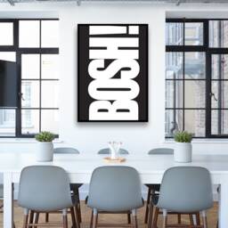 Wall Art Prints Posters Pictures Bosh Contemporary Typography Bold/Frame Not Included - thumbnail 2