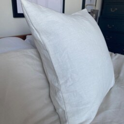 Off White French Linen Cushion Cover, Minimalist Home Decor - thumbnail 3
