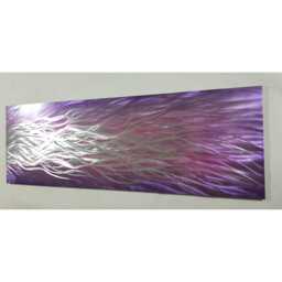 "Abstract Metal Wall Art, Purple Pink Silver, By R Toomer " - thumbnail 3