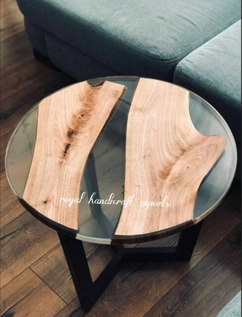Handmade Live Edge Style Epoxy Coffee Table by Etsy | ufurnish.com