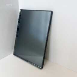 Ergon??? Illuminated Organic Freeform Black Tinted Mirror With Blackened Stainless Steel Frame - thumbnail 4