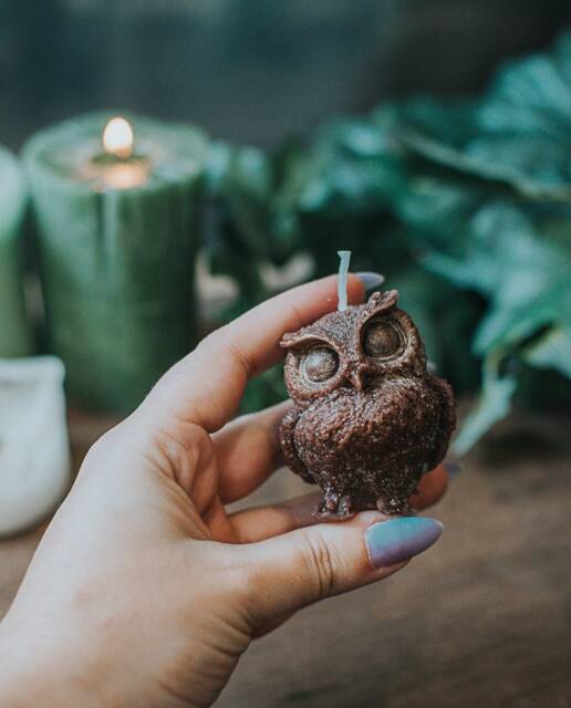 Owl Candle - Fruits Of The Forest - image 1
