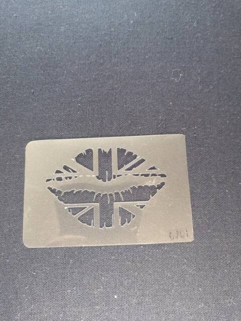 Brit Lips Stencil, Flexible, Reusable, 125Micron, Wall Decor, Home Decor, Furniture Painting, Card Making, Craft Stencil From Bitofeverythingbyb