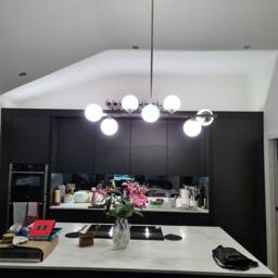 Modern Linear Ceiling Pendant Light Grace Ii , Minimalist Lamp Globe Chandelier Kitchen Dining Room 7 Light - thumbnail 2