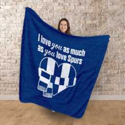 Love You As Much Totts - Luxury Fleece Blanket 150cm X Made in England - thumbnail 2