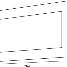 Furneo Framed Mirror 70x40cm Grey Modern Living Dining Room Hallway Bedroom Furniture - thumbnail 3
