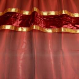 "Curtain Panels Sheer Panel Drapes With Running Ribbon 42""x 84" - thumbnail 2