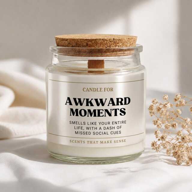 Awkward Moments Funny Candle Gifts For Friends, Novelty Candle - image 1