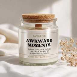 Awkward Moments Funny Candle Gifts For Friends, Novelty Candle