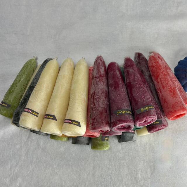 B-Beeswax Advent Candle, Hand-Dipped, Ice-Cold, 68G - image 1
