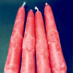 B-Beeswax Advent Candle, Hand-Dipped, Ice-Cold, 68G - thumbnail 2