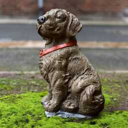 Unique Concrete Labrador Statue Garden Dog Figurine Handcrafted Pet Outdoor Stone Memorial Decoration Cement Art Lover Gift - thumbnail 3