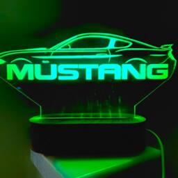 Personalised Mustang Smart App Control Night Light Bluetooth, Music, 7&16M Colour Mobile App , Gift Led Lamp - thumbnail 4