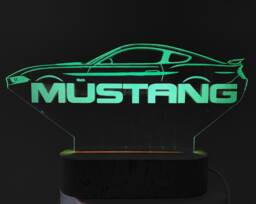 Personalised Mustang Smart App Control Night Light Bluetooth, Music, 7&16M Colour Mobile App , Gift Led Lamp