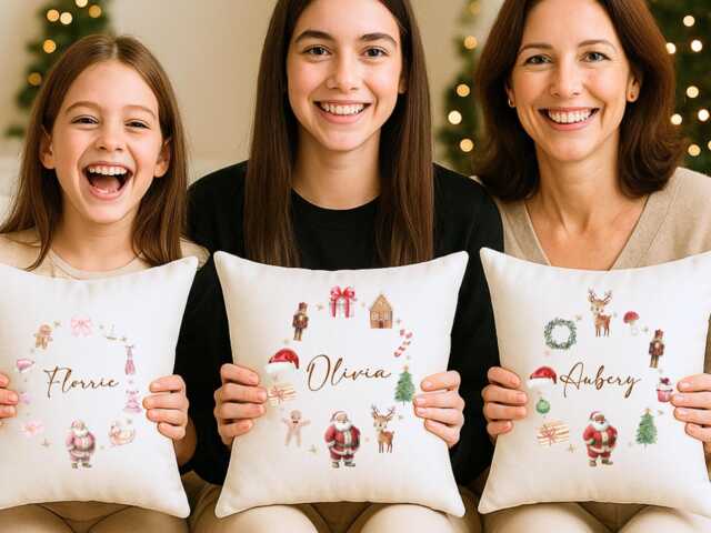 Personalised Christmas Cushion - Gifts, Decor, Gifts For Kids - image 1