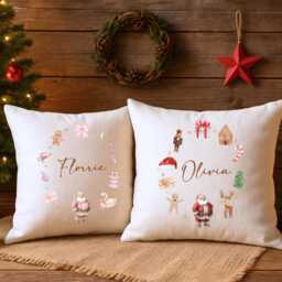 Personalised Christmas Cushion - Gifts, Decor, Gifts For Kids - thumbnail 3