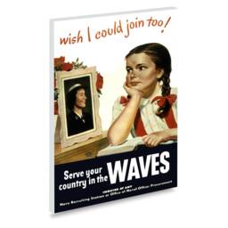 Reprint Of A Ww2 Us Waves Recruitment Poster - - thumbnail 2