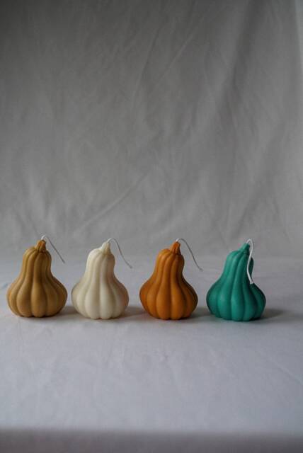Handmade Pumpkin Candle Autumn Home Decor, Spooky Season - image 1