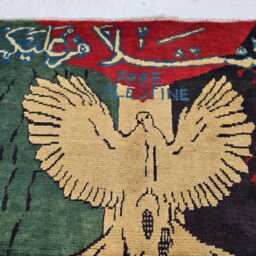 2.8??3.8 Ft Wall Hanging Rug, Turkmen Art Office Or Home Decor - thumbnail 2