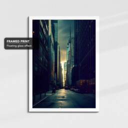 London Street 5 Painting Framed Poster Print & Canvas Wall Decor Art Bedroom Home Interior Gift - thumbnail 3