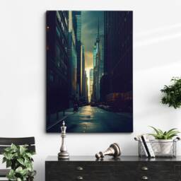 London Street 5 Painting Framed Poster Print & Canvas Wall Decor Art Bedroom Home Interior Gift