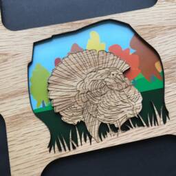 Turkey Picture Frame - Hunting Decor, 11x14 Multi Photo - thumbnail 2