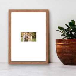 Instax Wide Photo Frame - Single A4 Wall Or Shelf Display Oak Wooden Instant Camera Holder - thumbnail 1