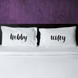 Hubby & Wifey Pillowcases - thumbnail 1