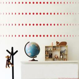 Moon Phases Wall Decal Astronomy Decor, Kids Room Sticker - thumbnail 2
