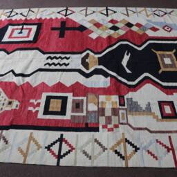 Kilim Rug 8x10, Large Kilim Rug, Wool 8x10 Area Rug. Custom Made - thumbnail 3