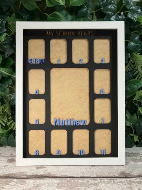 Personalised School Years Photo Frame - Reception To Year 11 - Memory First Day Of Keepsake - image 1