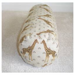 "Giraffe Bolster Cushion Cover Giraffes Neck Roll Pillow Cylinder Throw Sham Case Brown 6x16 8x18 Safari Animals 16"" 40cm 18" - thumbnail 3