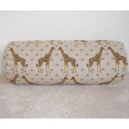 "Giraffe Bolster Cushion Cover Giraffes Neck Roll Pillow Cylinder Throw Sham Case Brown 6x16 8x18 Safari Animals 16"" 40cm 18" - thumbnail 1