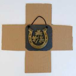 ??dh M??r Handmade Slate Wall Hanging Plaque Meaning Good Luck in Irish - thumbnail 2